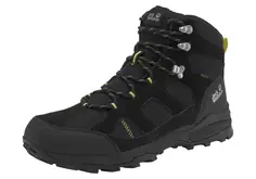 Походные кроссовки Jack Wolfskin "GREAT HIKE 2 TEXAPORE MID M", водонепроницаемые, цвет Schwarz-Lime