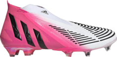 Бутсы Adidas Predator Edge LZ+ FG Solar Pink, розовый