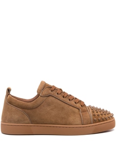 Christian Louboutin кроссовки Louis Junior Spikes, коричневый