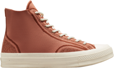 Кроссовки Converse Renew Chuck 70 Knit High Healing Clay, оранжевый