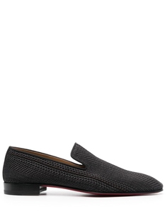 Плетеные лоферы Christian Louboutin, коричневый