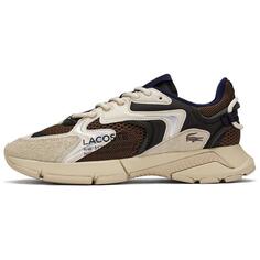 Кроссовки LACOSTE Lifestyle Shoes Men Low-top Beige/Brown, коричневый