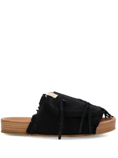 Visvim шлепанцы Christo Shaman Folk, черный