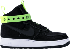 Кроссовки Nike Magic Stick x Air Force 1 High Black Velour, черный