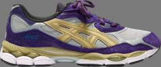 Кроссовки awake ny x gel nyc purple gold Asics, фиолетовый