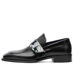 Туфли броги Burberry Shield Loafers, черный