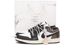 Кроссовки Vintage Jordan Air Jordan 1, черный/коричневый