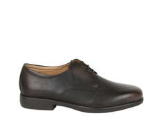 Salvatore Ferragamo Мужские Кожаные Оксфорды с Галькой, цвет Dark Brown