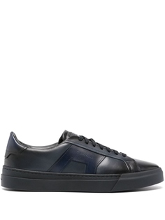Santoni кроссовки с тисненым логотипом, синий