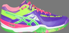 Кроссовки wmns gel blast 6 purple neon green Asics, фиолетовый