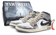Кроссовки Vintage Jordan Air Jordan 1, серый/белый