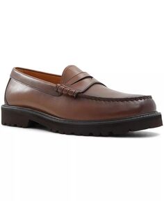 Мужские пенни-лоферы с ушками на подошве Bleeker Brooks Brothers, коричневый