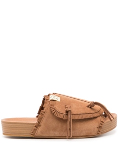 Visvim шлепанцы Christo Shaman Folk, коричневый