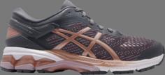 Кроссовки wmns gel kayano 26 rose gold Asics, фиолетовый
