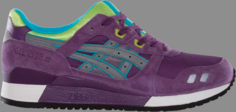 Кроссовки gel lyte 3 purple grey lime Asics, фиолетовый