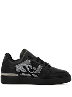 Philipp Plein кеды с кристаллами, черный