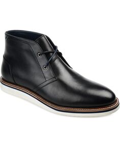 Мужские ботинки keegan с простым носком chukka Thomas & Vine, черный