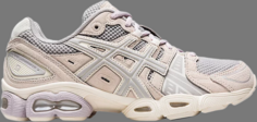 Кроссовки wmns gel nimbus 9 oyster grey birch Asics, серый