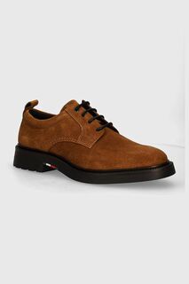 LIGHT HILFIGER LWT SUEDE SHOE замшевые туфли Tommy Hilfiger, коричневый