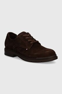 Замшевые туфли FLEXIBLE HILFIGER SDE DERBY SHOE Tommy Hilfiger, коричневый