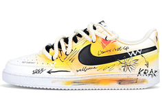 Кроссовки Nike Court Vision 1, белый/желтый