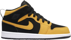 Кроссовки Air Jordan 1 Mid PS Reverse New Love, золотой