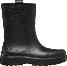 Кроссовки Dior Garden Rain Boot Dior Oblique Embossed - Black, черный