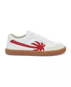Кожаные кроссовки с мотивом пальмы Palm Angels, белый