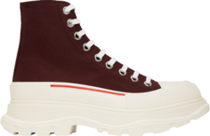 Кроссовки Alexander McQueen Tread Slick Boot Choco, красный