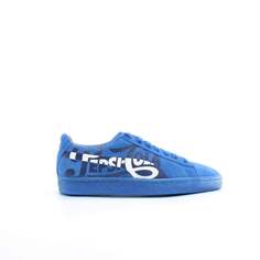Синие мужские замшевые кроссовки Suede classic x pepsi на шнуровке 366332 01 Puma, синий