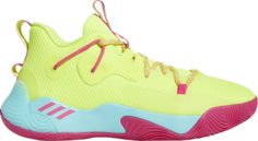 Кроссовки Adidas Harden Stepback 3 Solar Yellow Shock Pink, желтый