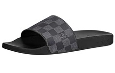 Шлепанцы Waterfront мужские черные Louis Vuitton
