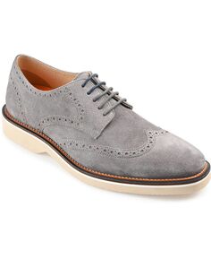 Мужские модельные туфли дерби chadwick wingtip Thomas & Vine, серый