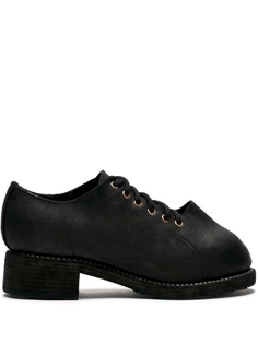 Guidi 2091 Groppone дерби обувь, черный