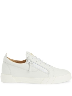 Giuseppe Zanotti The Shark 5.0 logo-patch sneakers, белый