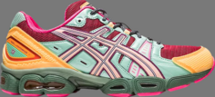 Кроссовки brain dead x gel nimbus 9 rio red apricot Asics, красный