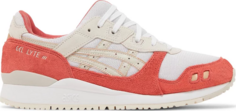 Кроссовки gel lyte 3 og white smoke grey Asics, красный