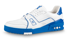 Кроссовки мужские Louis Vuitton Trainer Skateboard, белый / синий