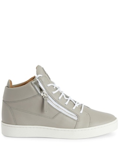 Кроссовки Giuseppe Zanotti Frankie Logo-plaque, серый