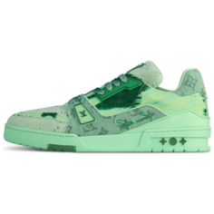 Кроссовки мужские Louis Vuitton Trainer Skateboard, зеленый