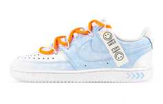 Кроссовки Nike Court Vision 1, голубой/оранжевый