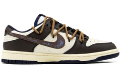 Кроссовки Nike Dunk Skateboarding Shoes Men Low-top Tan/White, коричневый