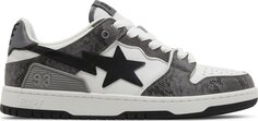 Кроссовки Sk8 Sta #1 Black Snakeskin, черный Bape
