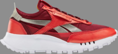 Кроссовки wmns classic leather legacy flash red Reebok, красный