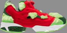 Кроссовки instapump fury cv grinch Reebok, зеленый