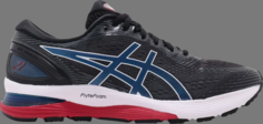 Кроссовки gel nimbus 21 black electric blue Asics, черный