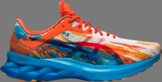 Кроссовки novablast digital aqua marigold orange Asics, апельсин