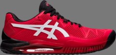 Кроссовки gel resolution 8 electric red Asics, красный