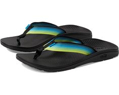 Сандалии Chaco Classic Flip, цвет Fade Cyber Lime 1