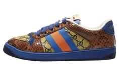 Кроссовки мужские Gucci, синий / желтый